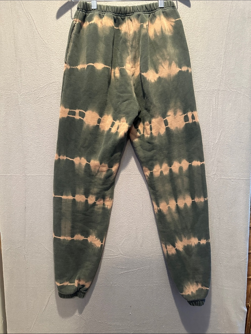 I.AM.GIA Olive Green & Cream Tie-Dye Jogger Pants - Picture 2 of 3